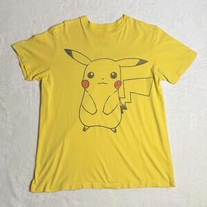 Vintage 2012 Pokemon Pikachu Nintendo Large Yellow T Shirt by MF PRESENTS